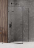 NEW TRENDY Kabina prysznicowa AVEXA BLACK drzwi uchylne 80x110x200 Polska produkcja EXK-1568/EXK-1569